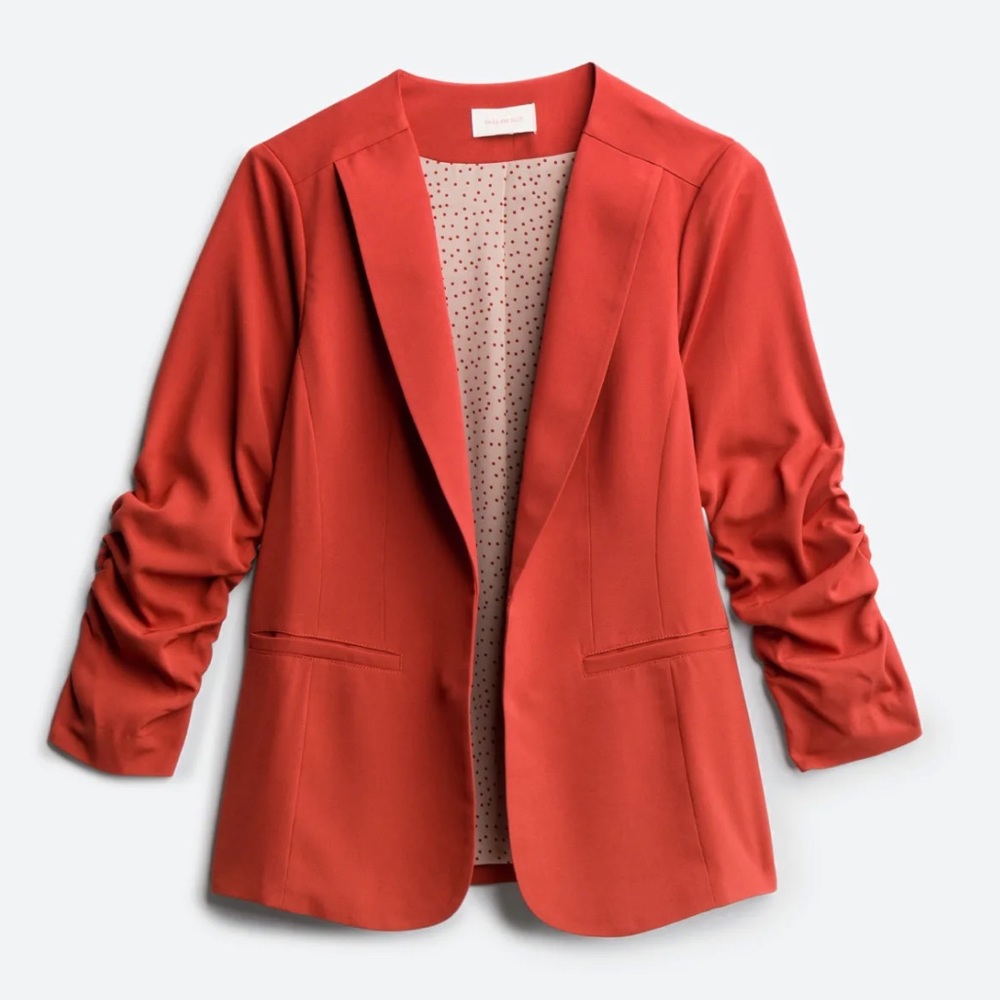 SKIES ARE BLUE | Raja Collarless Blazer | Burnt Orange | XL - NWT